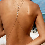 Amaanyi gemstone body chain, close-up of natural stone detail