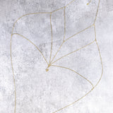 Lota body chain, close-up of the detachable serpent detail