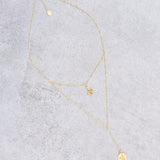 Kanasu necklace, close-up of the double-serpent detail