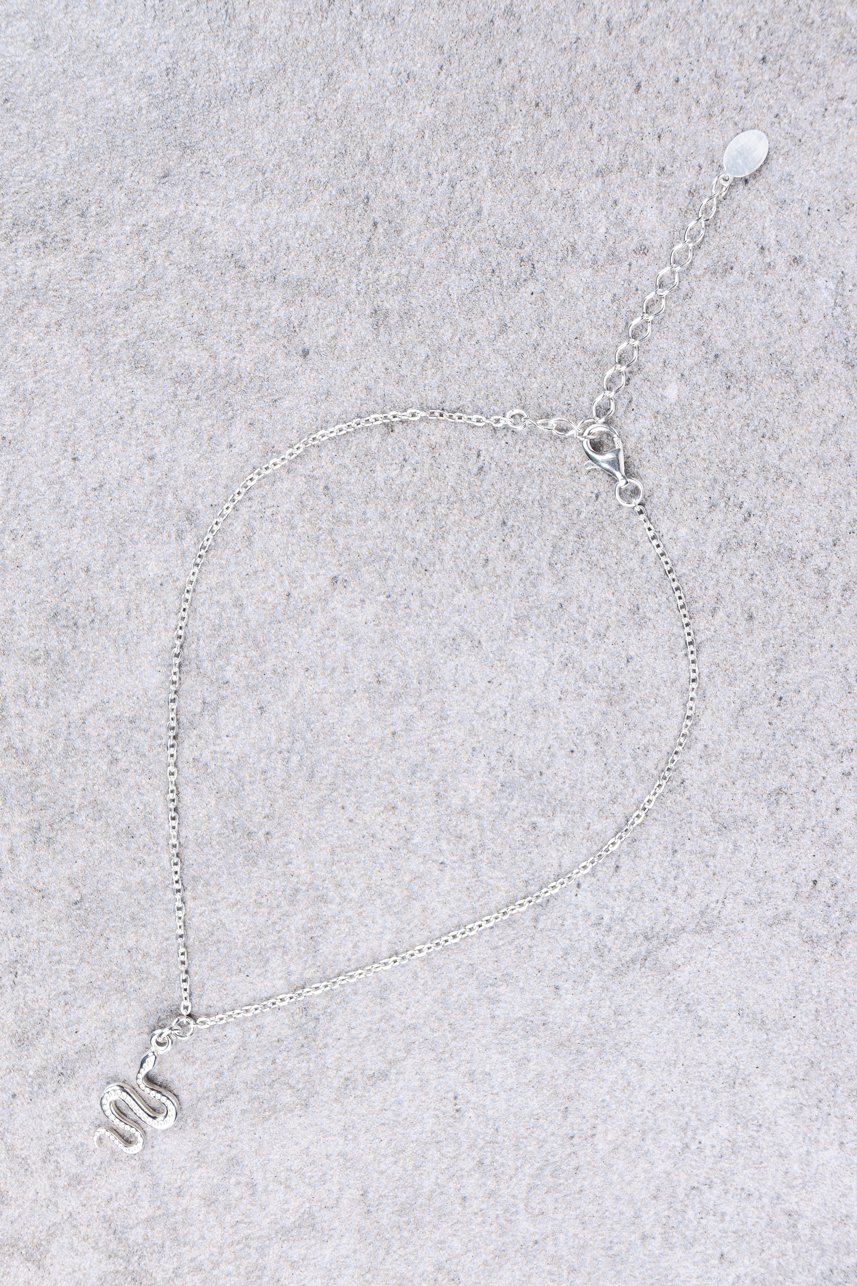 Ular serpent anklet, close-up of the serpent detail