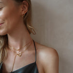 Amo earrings, final detail shot