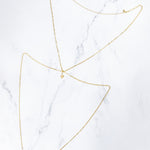 Kiyal body chain, product detail against a neutral background