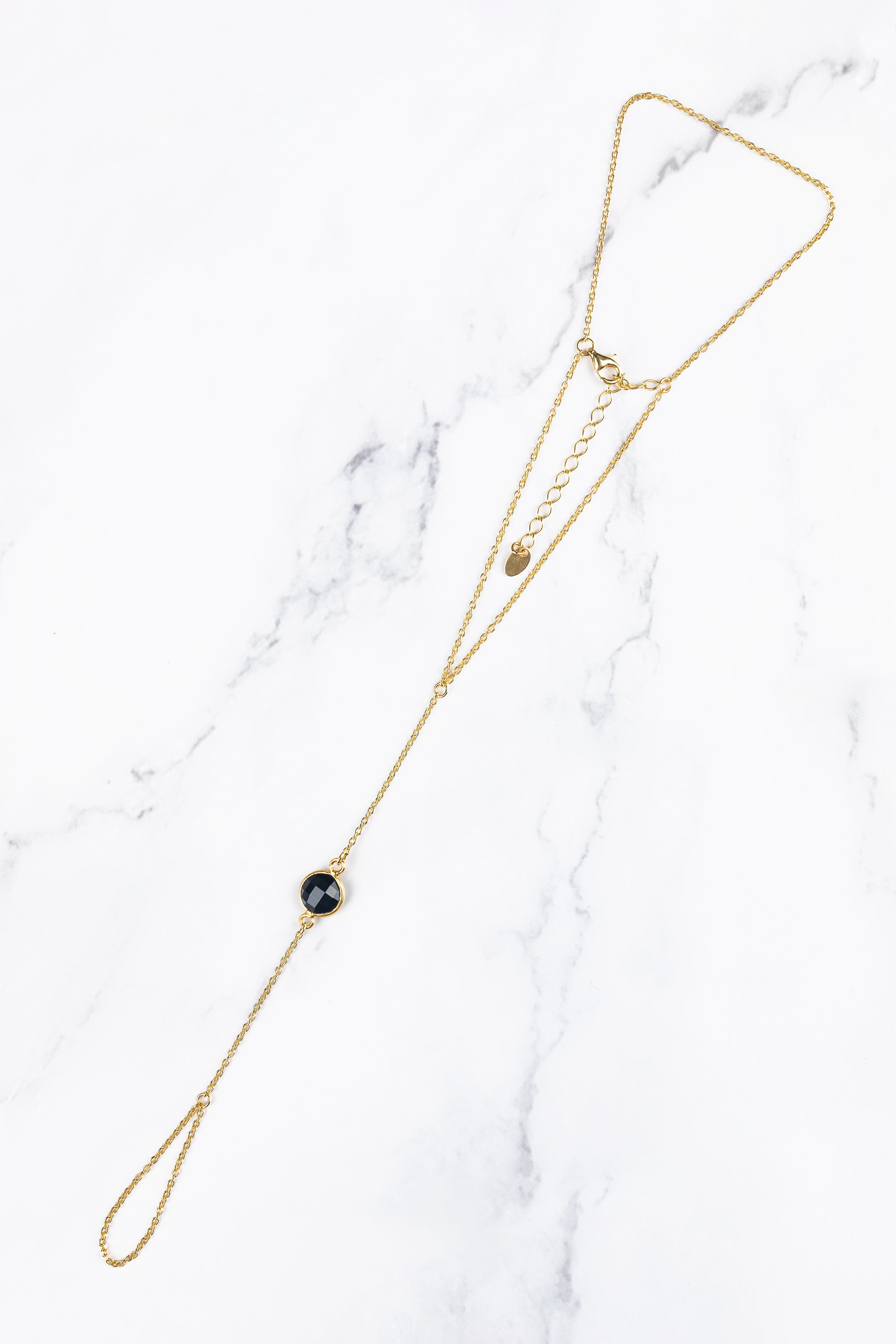 Kiseya gemstone hand chain, final detail shot
