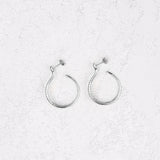 Sarpe serpent hoop earrings, closing product photo