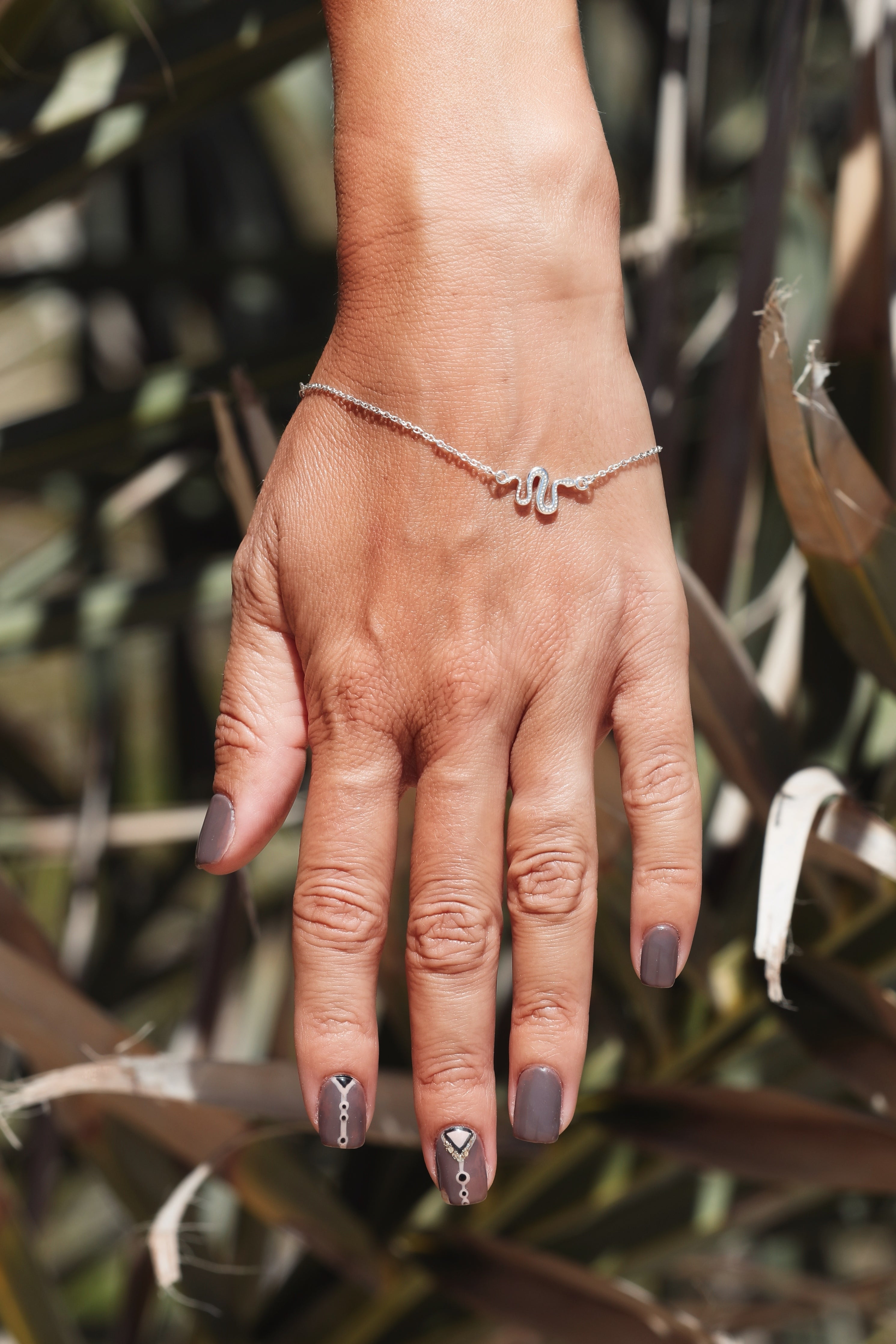 Ular serpent bracelet, close-up of the serpent detail