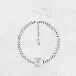 Oray choker, close-up of the medallion and chain