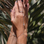 Nahesa serpent hand chain, close-up of the serpent detail