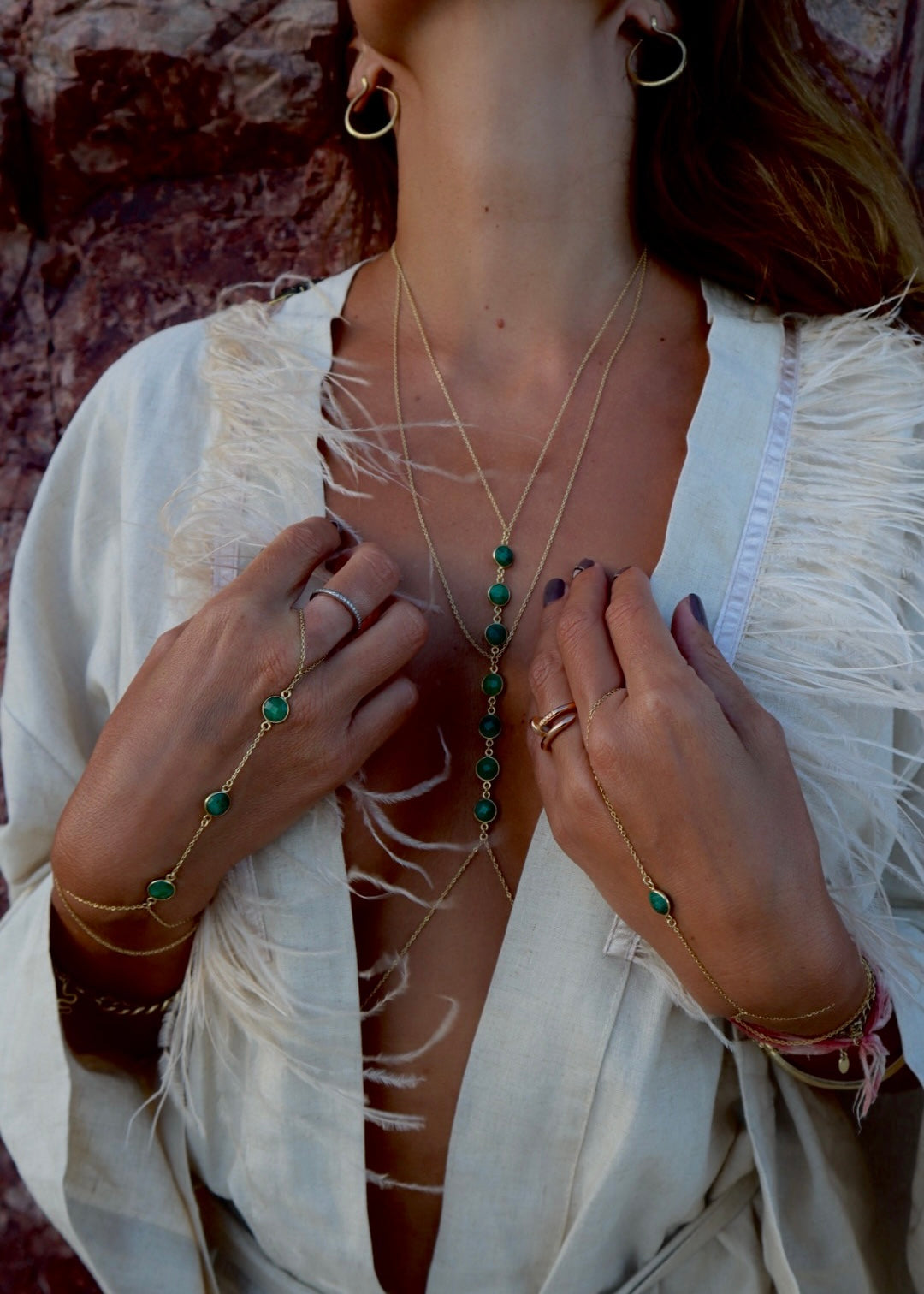 Amaanyi Body Chain - Choose Your Crystal